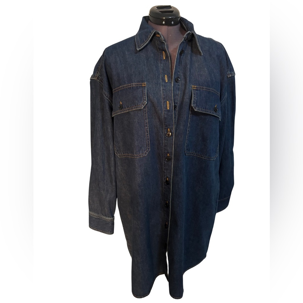 NWT Women’s Club Monaco Denim Button-Up Shirt Jacket or Dress